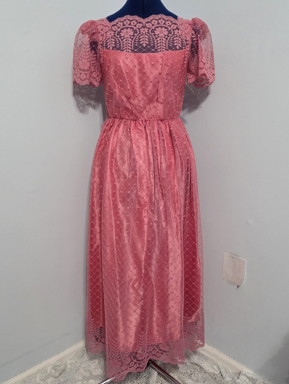 Vintage Deadstock Pink Lace DressSize 5/6